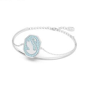 Swarovski Silver 2-in-1 Double Swan Bracelet
